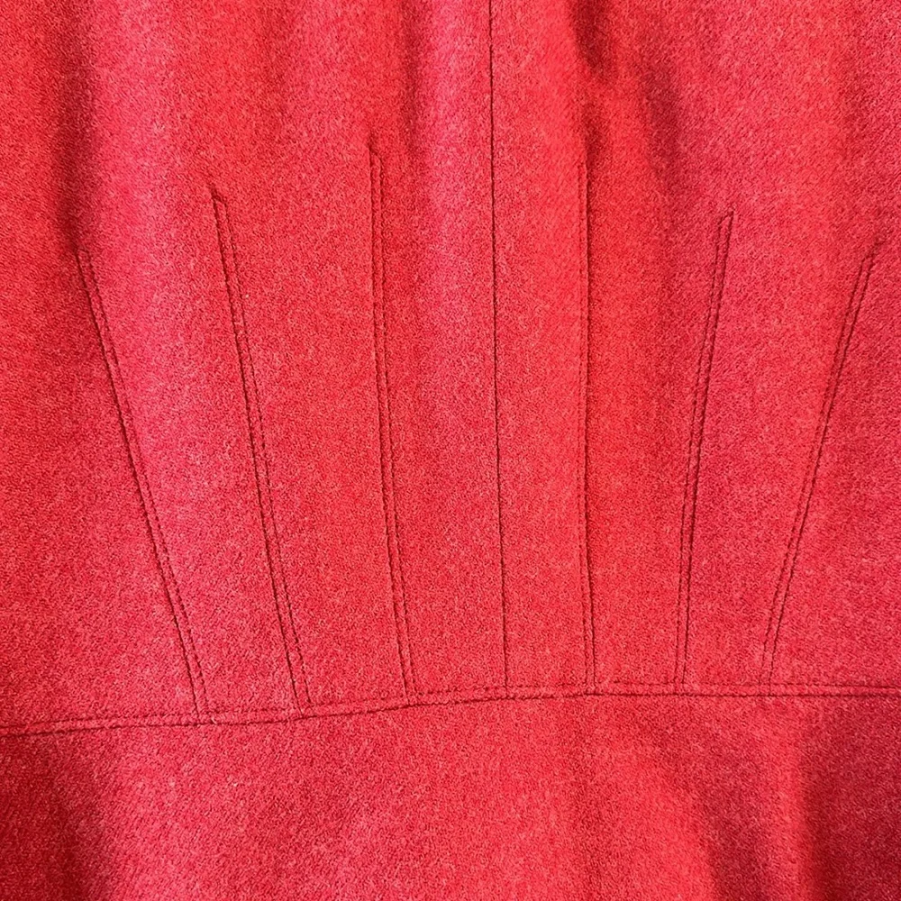 Akris Punto red wool zip front blazer jacket - Picture 5 of 11